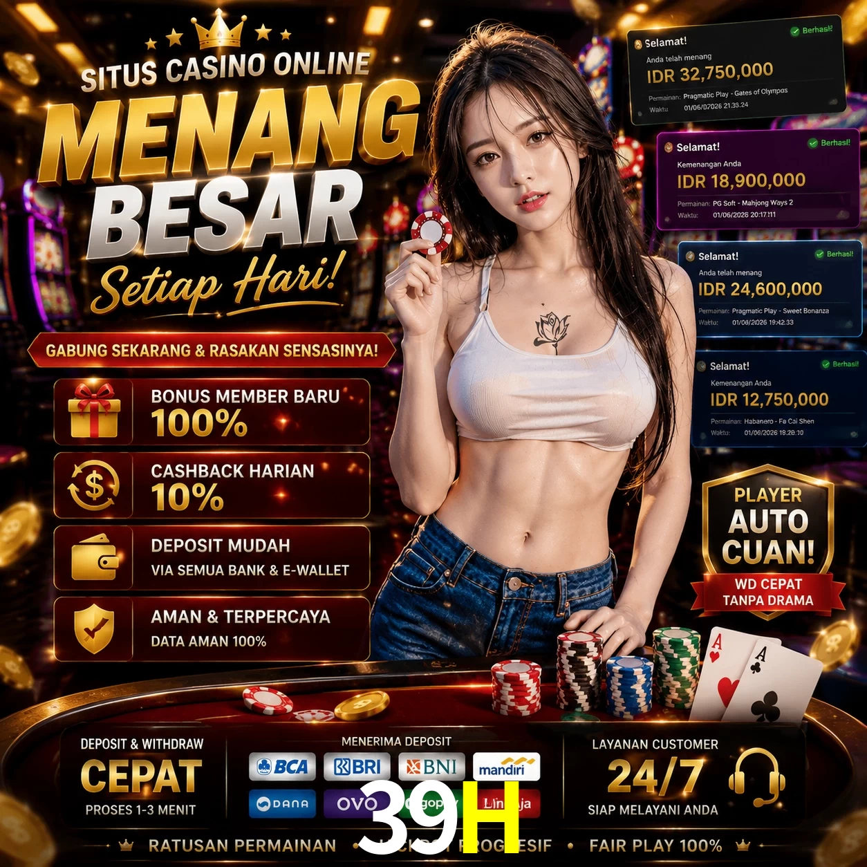 39H slots no app